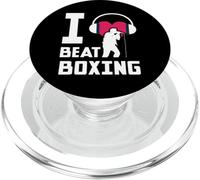 I love Beatboxing Music Old School Rap Microphone Beatboxer PopSockets PopGrip for MagSafe