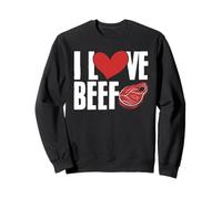 I Love Beef Steak Meat Lover Anti Vegan Carnivore Meat Eater Sweatshirt