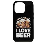 I Love Beer Barrels Foam Overflowing Case for iPhone 13 Pro