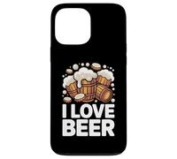 I Love Beer Barrels Foam Overflowing Case for iPhone 13 Pro Max