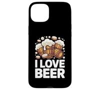 I Love Beer Barrels Foam Overflowing Case for iPhone 15 Plus