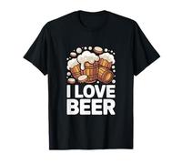 I Love Beer Barrels Foam Overflowing T-Shirt