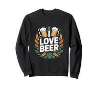 I Love Beer Fun Hops Mug Design Sweatshirt