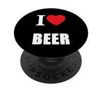 I Love Beer Lager Ale Bitter IPA Stout Real Cider PopSockets Adhesive PopGrip