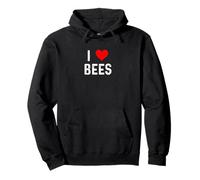 I Love Bees - Heart - Hive Honey Beekeeper Beekeeping Pullover Hoodie