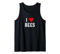 I Love Bees - Heart - Hive Honey Beekeeper Beekeeping Tank Top