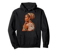 I Love Being a Black Woman Melanin Coral Black Pride African Pullover Hoodie