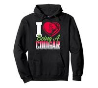 I Love Being A Cougar Shirt I Heart Being A Cougar Pullover Hoodie
