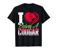 I Love Being A Cougar Shirt I Heart Being A Cougar T-Shirt