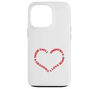I Love Being a Grandma Red Heart Design for Nana Granny MIL Case for iPhone 13 Pro