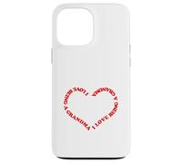 I Love Being a Grandma Red Heart Design for Nana Granny MIL Case for iPhone 13 Pro Max