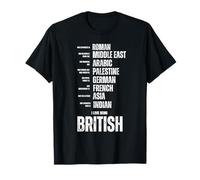 I Love Being British Multiculturalism Funny Progressive T-Shirt