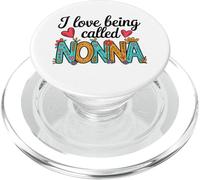 I Love Being Called Nonna Daisy Mother's day Grandma Cute PopSockets PopGrip for MagSafe
