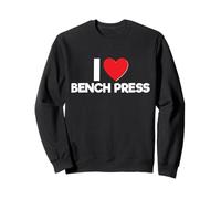 I Love Bench Press Bodybuilding Motivational Gym Muscular Sweatshirt