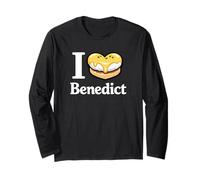 I Love Benedict Food Lover Breakfast Eggs with Hollandaise Long Sleeve T-Shirt