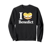 I Love Benedict Food Lover Breakfast Eggs with Hollandaise Sweatshirt