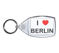 I Love Berlin - Small Plastic Key Ring