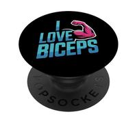 I Love Biceps Fitness Strength PopSockets Adhesive PopGrip