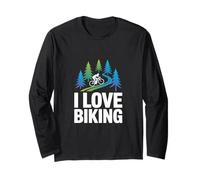 I Love Biking Adventure Nature Cyclist Long Sleeve T-Shirt