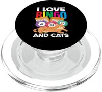 I Love Bingo And Cats Relaxing Fun Vibes PopSockets PopGrip for MagSafe