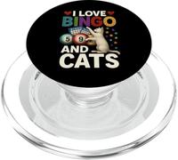 I Love Bingo and Cats Shirt Funny Cat and Bingo PopSockets PopGrip for MagSafe