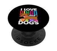 I Love Bingo And Dogs Fun Dog Lovers Bingo PopSockets Adhesive PopGrip