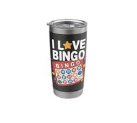 I Love Bingo Card Game Fun Stainless Steel Insulated Tumbler