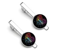 I Love Bingo Men's Tie Clips Necktie Bar Pinch Clip Set of 2 Formal Business Wedding Accessories