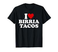 I Love Birria Tacos I Heart Birria Tacos Red Heart T-Shirt
