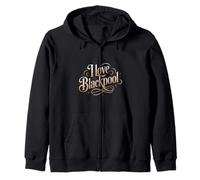 I Love Blackpool Seaside Holiday Souvenir Promenade Zip Hoodie