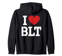 I Love BLT Bacon Lettuce Tomato Perfect Deli Breakfast Lunch Zip Hoodie