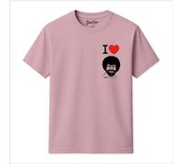 I Love Bob T-Shirt Bob Ross Baby Pink XXL