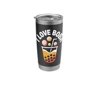 I Love Boba Bubble Tea Beverage Fun Stainless Steel Insulated Tumbler