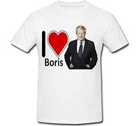 I Love Boris Johnson T-Shirt Large White