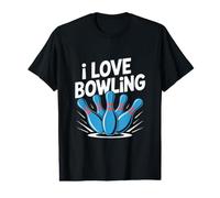 I Love Bowling Enthusiast Expression Value Graphic T-Shirt