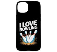I Love Bowling Strike Fun Pin Design Case for iPhone 15 Plus