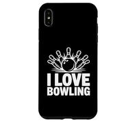 I Love Bowling Strikes Pins Fun Game Case for iPhone XS Max
