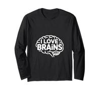 I Love Brains Clever Enthusiast Statement Long Sleeve T-Shirt