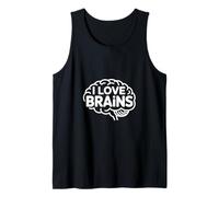 I Love Brains Clever Enthusiast Statement Tank Top