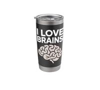 I Love Brains Clever Statement Stainless Steel Insulated Tumbler