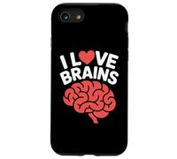 I Love Brains Fun Neuroscience Humor Case for iPhone SE (2020) / 7/8