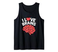 I Love Brains Fun Neuroscience Humor Tank Top