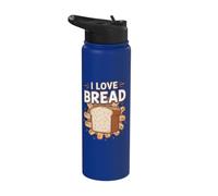 I Love Bread Stainless Steel Insulated Water Bottle