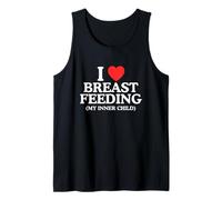I Love Breast Feeding My Inner Child Funny Ironic Y2K Meme Tank Top