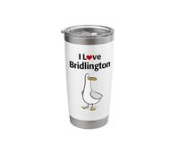 I Love Bridlington Funny Seagull Stainless Steel Insulated Tumbler