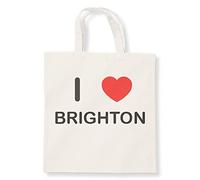I Love Brighton - Natural Cotton Tote Bag