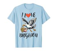 I Love Brighton Seaside Funny Seagull T-Shirt