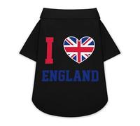 I Love Britain United Kingdom England Cute Pet T-Shirts Dog Shirt Clothes Funny Beach Pullover Cat Sweatshirt For Small Pets XS