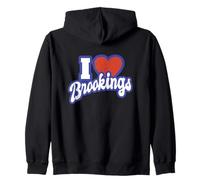 I Love Brookings South Dakota Zip Hoodie