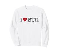 I Love BTR Baton Rouge Airport Code Travel Vintage Hometown Sweatshirt